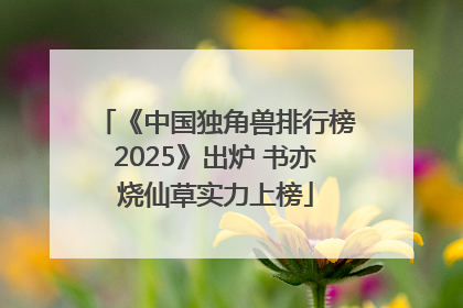 《中国独角兽排行榜2025》出炉 书亦烧仙草实力上榜