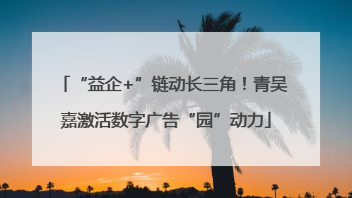 “益企+”链动长三角！青吴嘉激活数字广告“园”动力