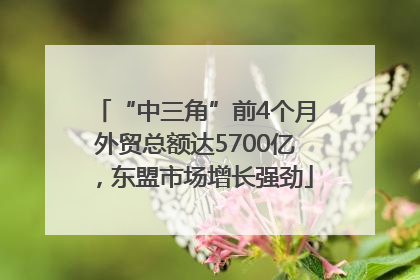 “中三角”前4个月外贸总额达5700亿，东盟市场增长强劲