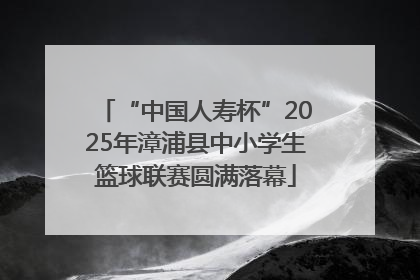 “中国人寿杯”2025年漳浦县中小学生篮球联赛圆满落幕