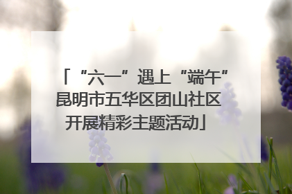 “六一”遇上“端午” 昆明市五华区团山社区开展精彩主题活动