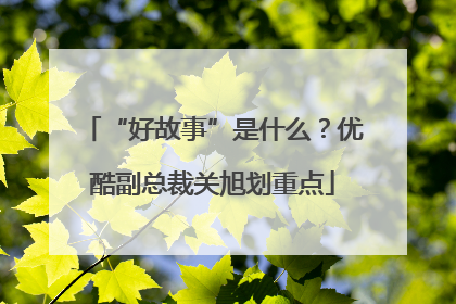 “好故事”是什么？优酷副总裁关旭划重点