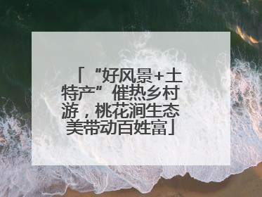 “好风景+土特产”催热乡村游，桃花涧生态美带动百姓富