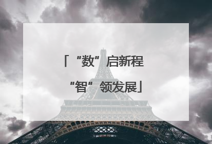 “数”启新程 “智”领发展