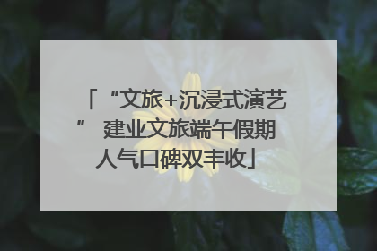 “文旅+沉浸式演艺” 建业文旅端午假期人气口碑双丰收