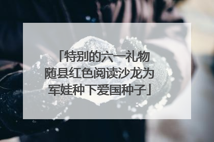 特别的六一礼物 随县红色阅读沙龙为军娃种下爱国种子