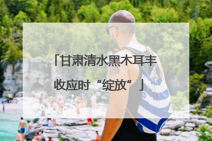 甘肃清水黑木耳丰收应时“绽放”