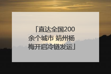 直达全国200余个城市 靖州杨梅开启冷链发运