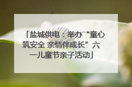 盐城供电：举办“童心筑安全 亲情伴成长”六一儿童节亲子活动