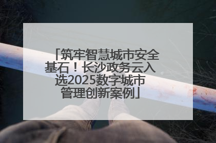 筑牢智慧城市安全基石！长沙政务云入选2025数字城市管理创新案例
