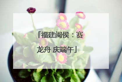 福建闽侯：赛龙舟 庆端午