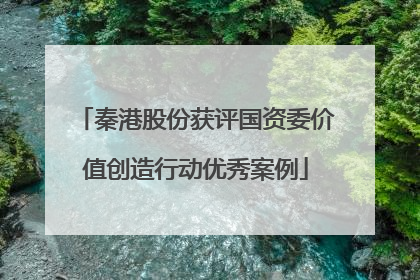 秦港股份获评国资委价值创造行动优秀案例