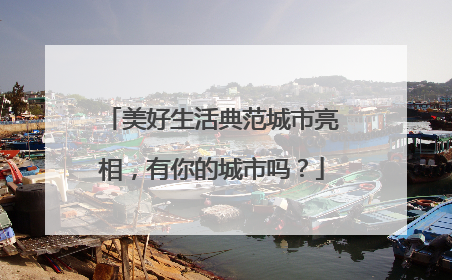 美好生活典范城市亮相，有你的城市吗？