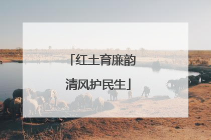 红土育廉韵 清风护民生