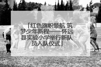 红色旗帜领航 筑梦少年新程——怀远县实验小学举行新队员入队仪式
