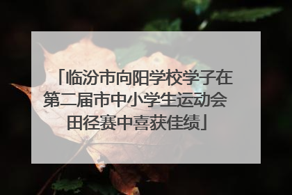 临汾市向阳学校学子在第二届市中小学生运动会田径赛中喜获佳绩
