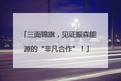 三面锦旗,见证振森能源的“非凡合作”!