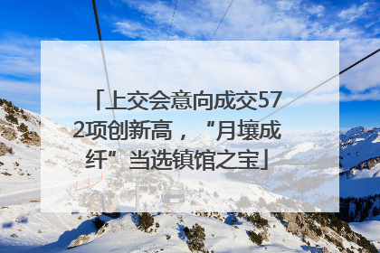 上交会意向成交572项创新高，“月壤成纤”当选镇馆之宝
