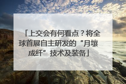 上交会有何看点？将全球首展自主研发的“月壤成纤”技术及装备