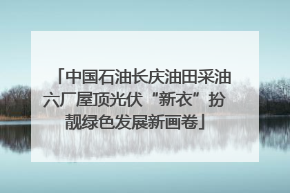 中国石油长庆油田采油六厂屋顶光伏“新衣”扮靓绿色发展新画卷