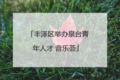 丰泽区举办泉台青年人才 音乐荟