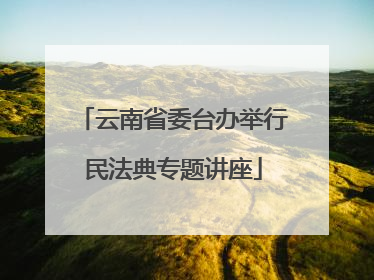 云南省委台办举行民法典专题讲座