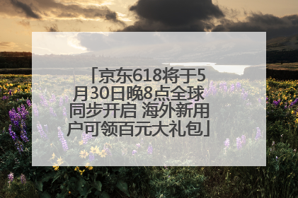 京东618将于5月30日晚8点全球同步开启 海外新用户可领百元大礼包