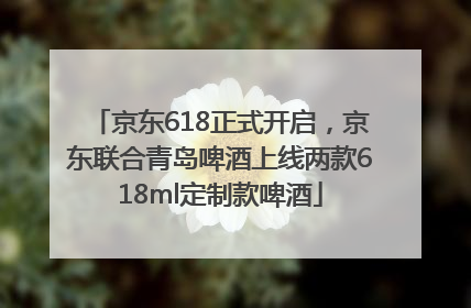 京东618正式开启，京东联合青岛啤酒上线两款618ml定制款啤酒