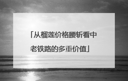 从榴莲价格腰斩看中老铁路的多重价值