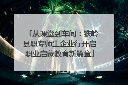 从课堂到车间：铁岭县职专师生企业行开启职业启蒙教育新篇章