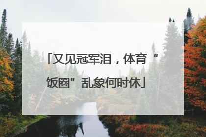 又见冠军泪，体育“饭圈”乱象何时休