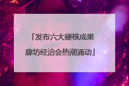 发布六大硬核成果 廊坊经洽会热潮涌动