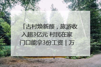 古村焕新颜，旅游收入超3亿元 村民在家门口能拿3份工资｜万千气象看四川