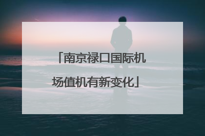 南京禄口国际机场值机有新变化