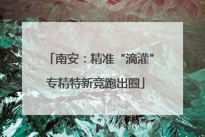 南安：精准“滴灌”专精特新竞跑出圈