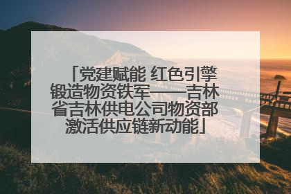 党建赋能 红色引擎锻造物资铁军——吉林省吉林供电公司物资部激活供应链新动能