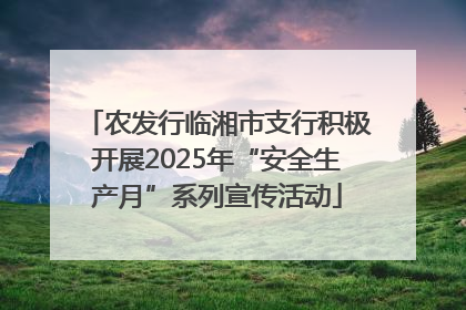 农发行临湘市支行积极开展2025年“安全生产月”系列宣传活动