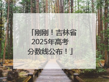 刚刚！吉林省2025年高考分数线公布！