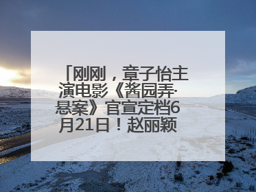 刚刚，章子怡主演电影《酱园弄·悬案》官宣定档6月21日！赵丽颖、杨幂、易烊千玺等角色海报曝光