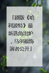 剧版《哈利波特》最新选角出炉，马尔福饰演者公开