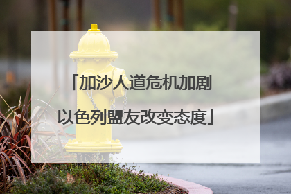 加沙人道危机加剧 以色列盟友改变态度