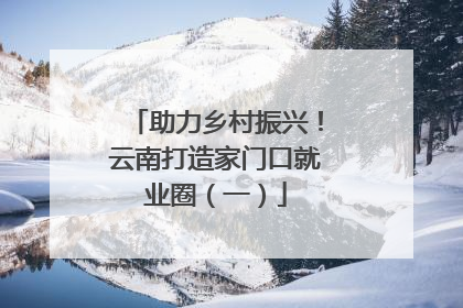 助力乡村振兴！云南打造家门口就业圈（一）