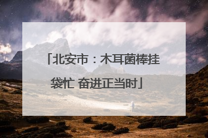 北安市：木耳菌棒挂袋忙 奋进正当时