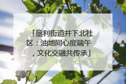 垦利街道井下北社区：油地同心度端午，文化交融共传承