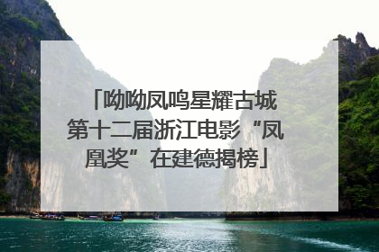呦呦凤鸣星耀古城 第十二届浙江电影“凤凰奖”在建德揭榜
