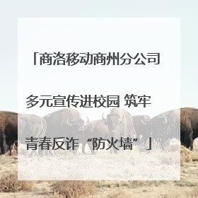 商洛移动商州分公司多元宣传进校园 筑牢青春反诈“防火墙”