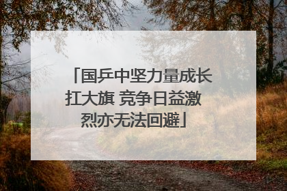 国乒中坚力量成长扛大旗 竞争日益激烈亦无法回避