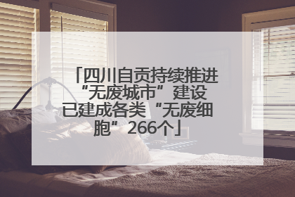 四川自贡持续推进“无废城市”建设 已建成各类“无废细胞”266个