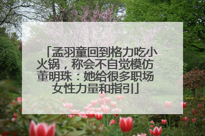孟羽童回到格力吃小火锅，称会不自觉模仿董明珠：她给很多职场女性力量和指引