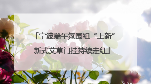 宁波端午氛围组“上新” 新式艾草门挂持续走红